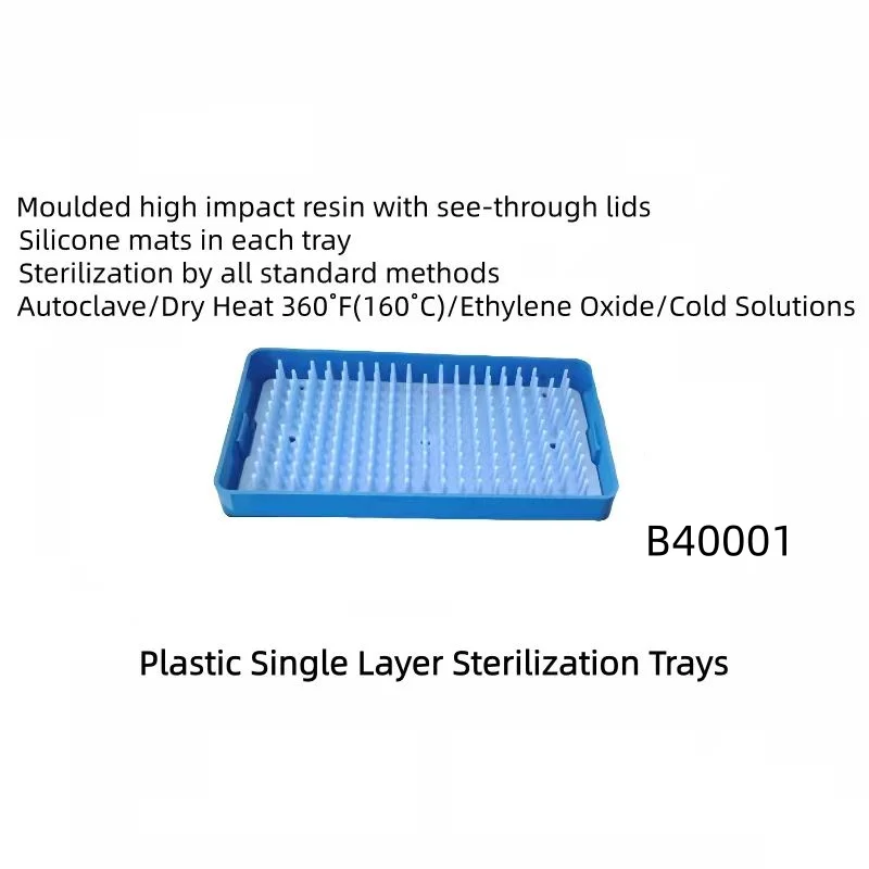 Plastic Single Layer Sterilization Trays
