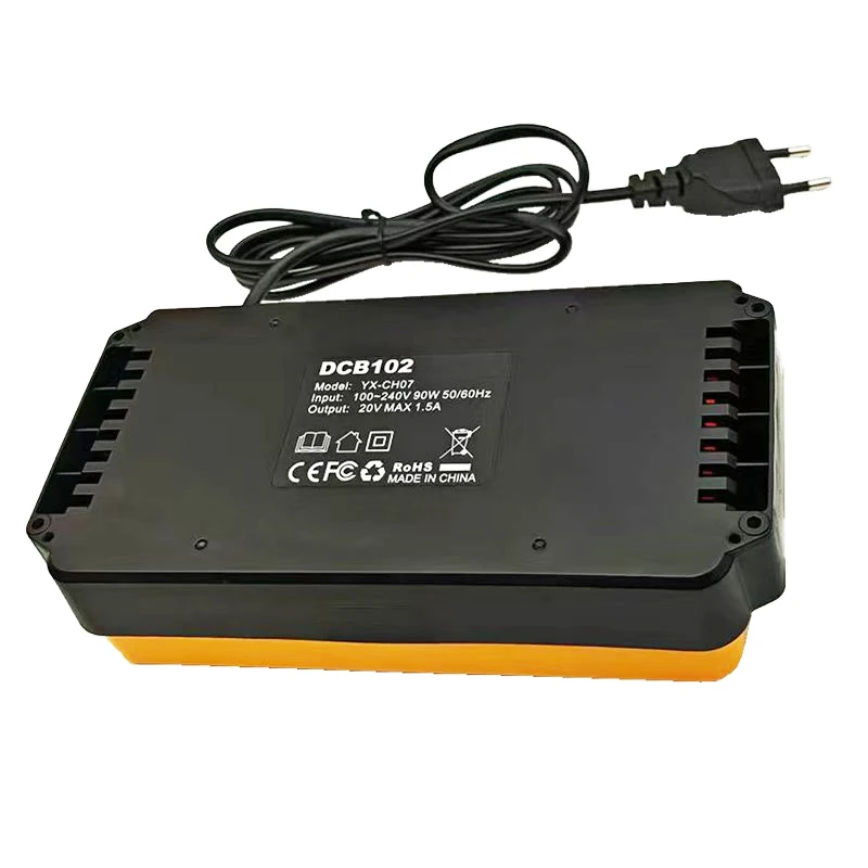 電動工具アクセサリー部品 DCB102 デウォルト 18V 20V リチウム電池 DCB180 DCB200 DCB203 DCB205 充電器 DCB115 DCB118 DCB112用