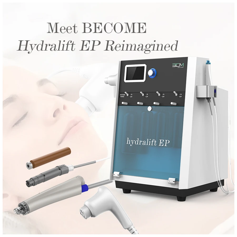 Hydralift-جهاز إزالة الرؤوس السوداء للوجه ، العناية ببشرة الوجه والجسم ، معدات سبا للتنظيف العميق ، مقبضان