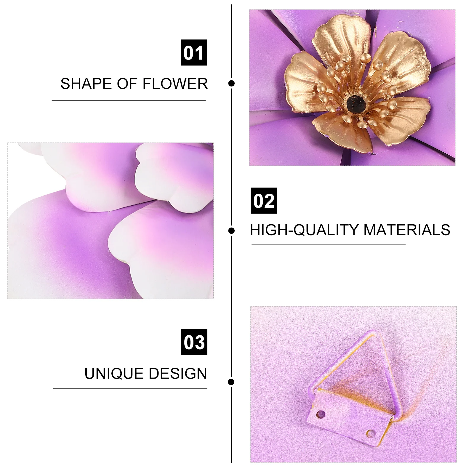 

Artificial Flower Wall Hanging Home Decor Metal Decorations Decorative Iron Nursery