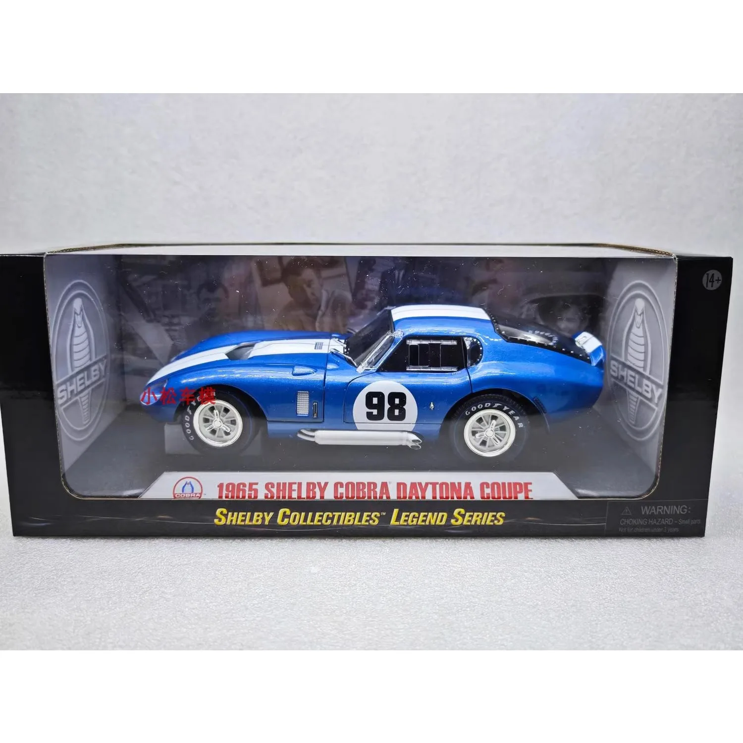 1:18 1965 Shelby Cobra Daytona Coupe High Simulation Alloy Car Model Collectible Toy Gift Souvenir Display Ornament