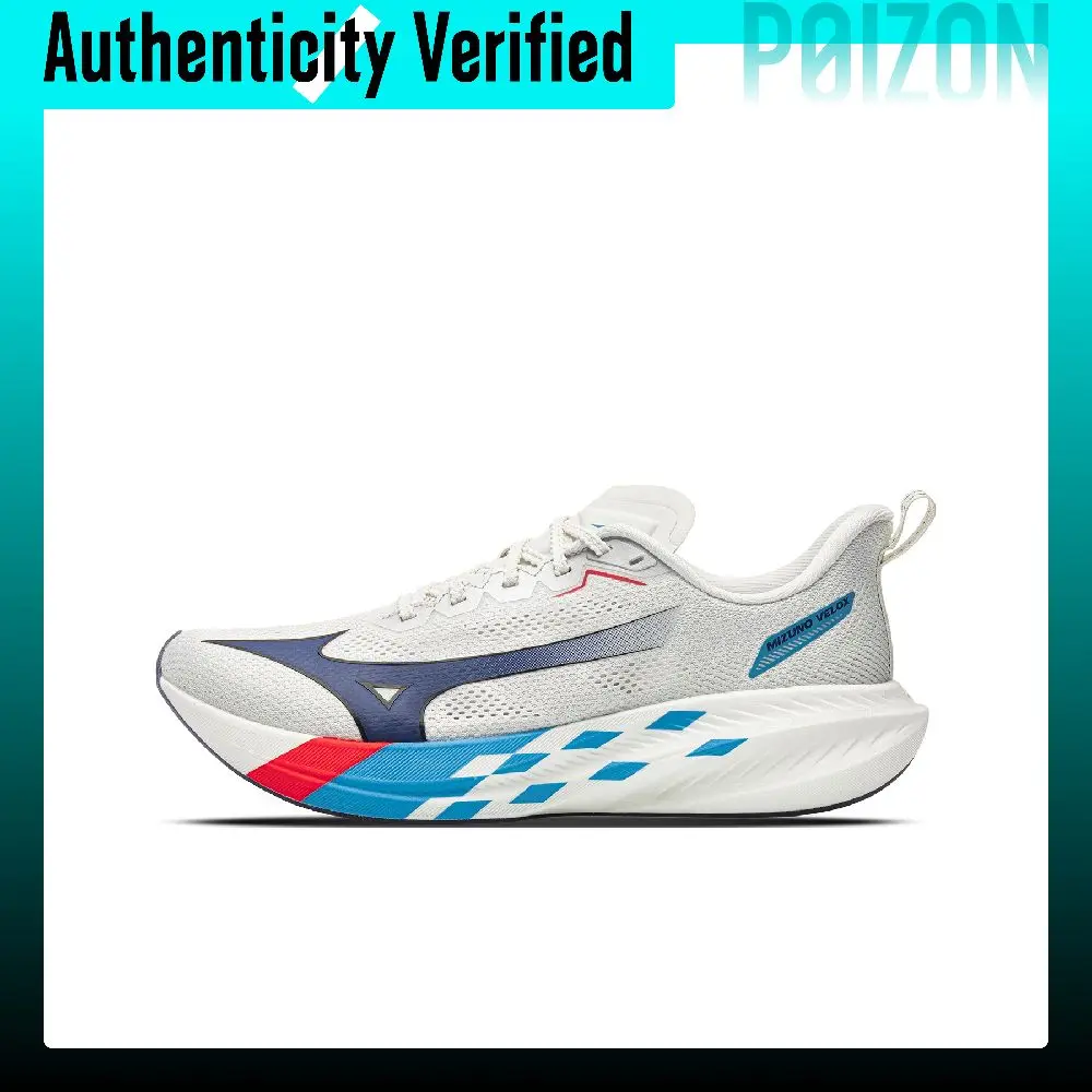 Mizuno Velox Running Shoes Unisex Low-top Limestone White/Single Blue D1GH260209