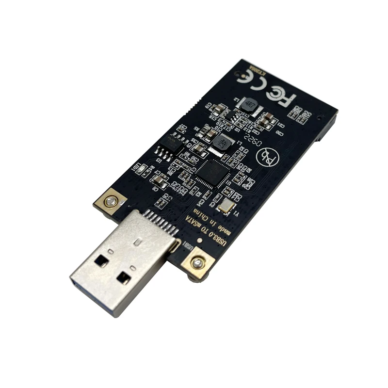 mSATA Adapter,mSATA to USB 3.0 USB mSATA SSD Reader, 50mm Mini SATA Converter as Portable Flash Drive External Hard Drive