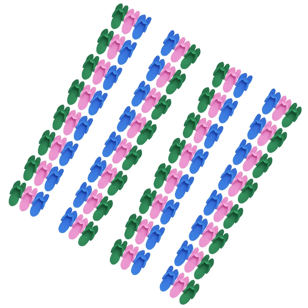 일회용 페디큐어 슬리퍼, 미끄럼 방지, EVA 스파 슬리퍼, 손님용 샌들, 48 쌍