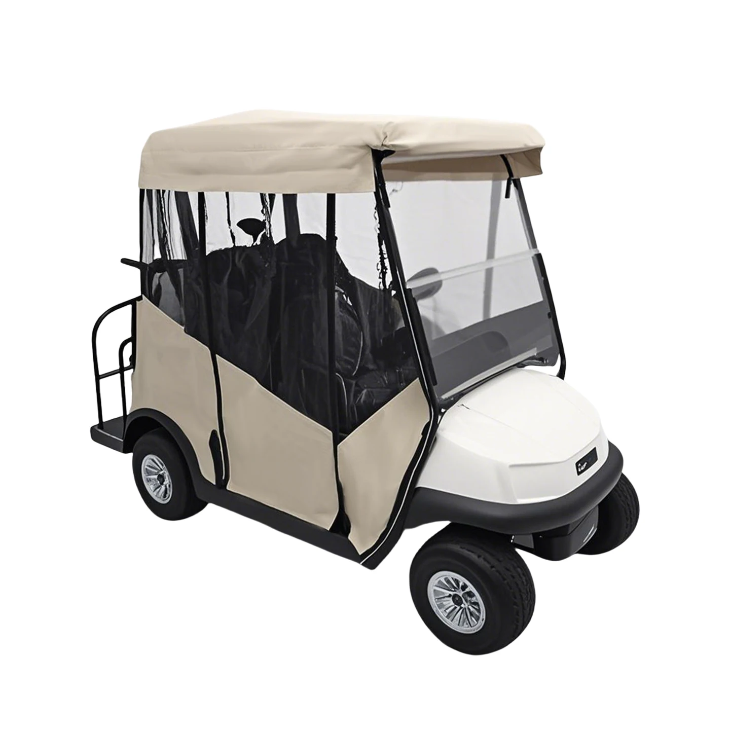 Гольф-кар Deluxe Driving Enclosure, 2-пассажирский только подходит для Club Car Precedent, Tempo & Onward Golf Cart с дверной молнией, Clear Win