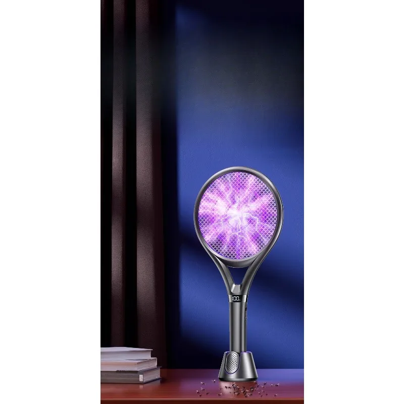 

2025 new electric mosquito swatter rechargeable household super power grid swatter automatic mosquito lure fly kill mosquito lam
