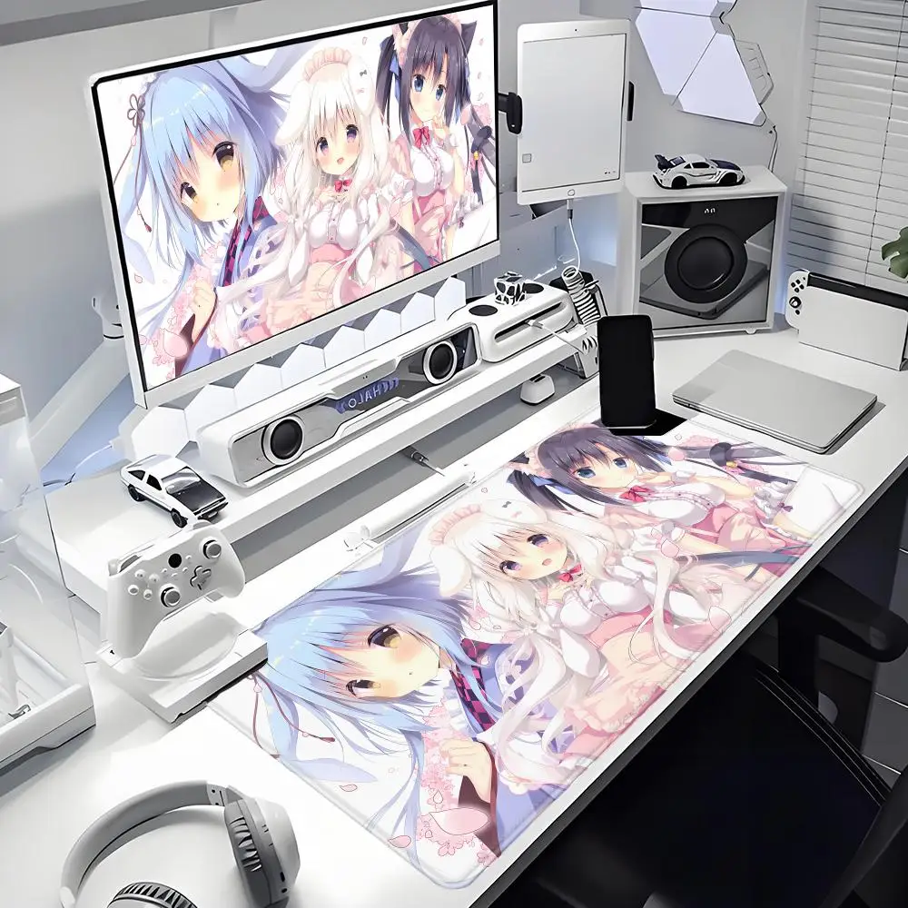 Game A-AmairoS C-Chocolate Mouse Pad Non-slip Rubber Gamer Balance Computer Mat Decoracion Deskmat Laptop Office Large HYBXAXC
