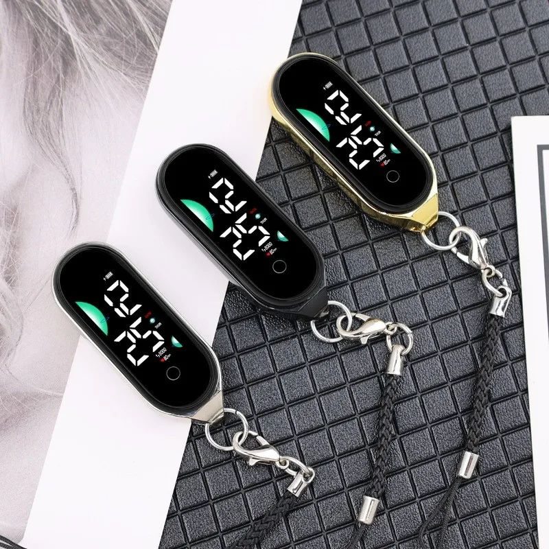 Small Watch, Creative Lanyard, Simple Time Display, Luminous Student Children's Electronic Watch