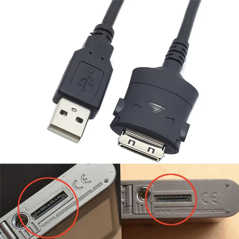 SUC-C2 USB لسامسونج كاميرا رقمية NV3 NV5 NV7 I5 I6 I7 I70 NV20 L70 L73 L74 L7 كابل شحن سلك نقل البيانات