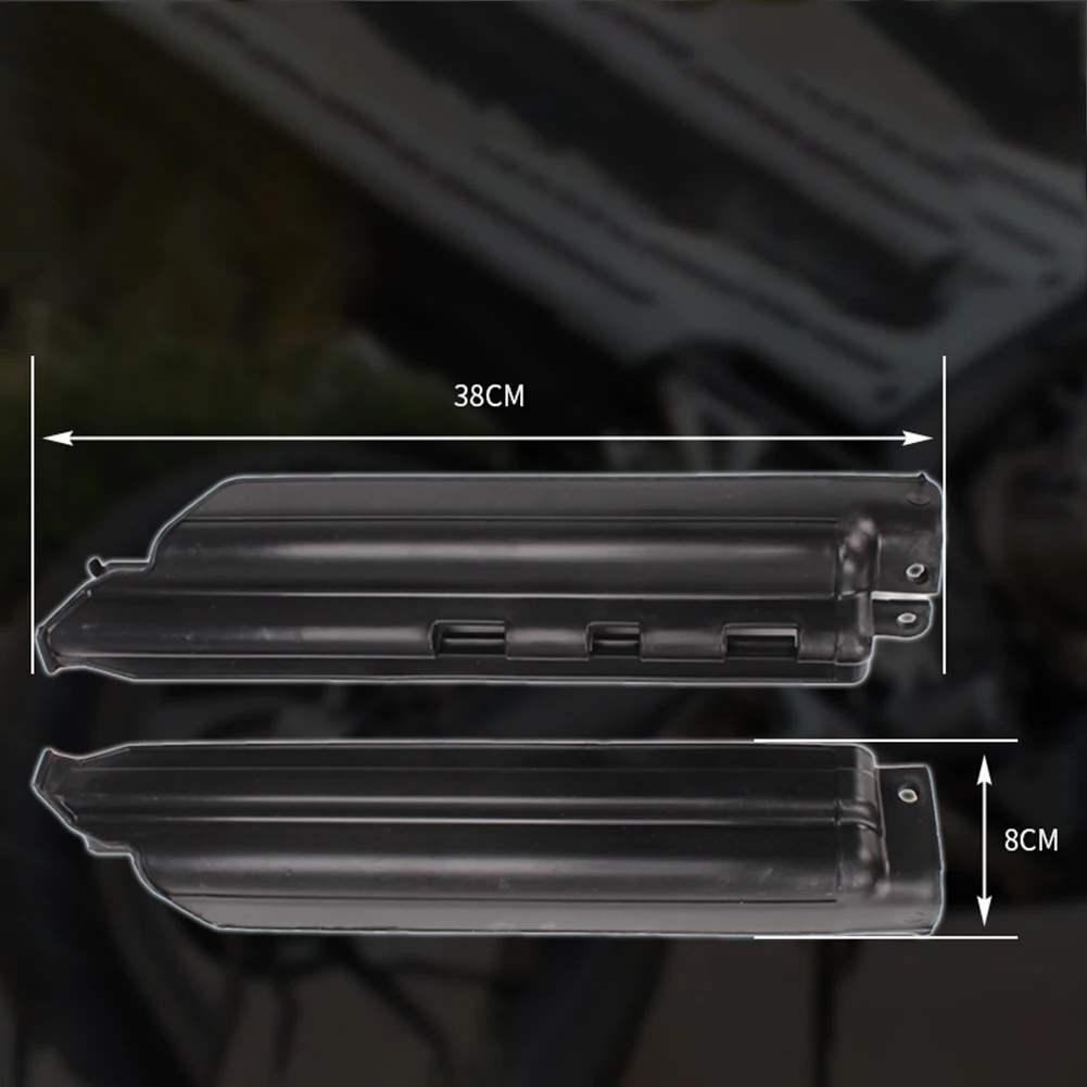 Black Front Fork Guard Covers for Kawasaki For KLX250 KDX125 200 KDX250 Reliable Protection and Direct Replacement