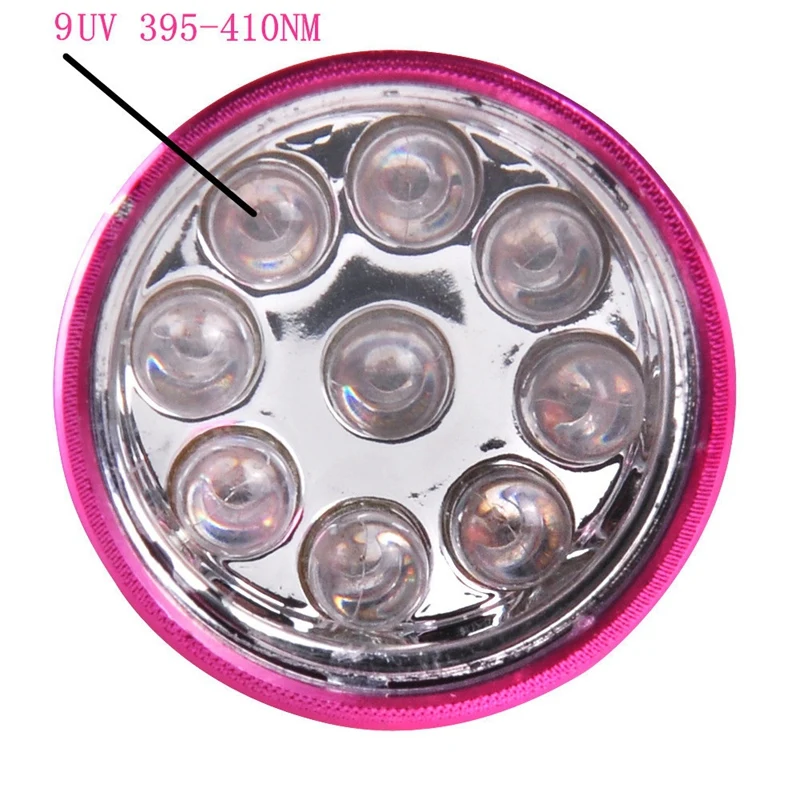 Lampada per unghie a LED UV 9, asciugatrice professionale per polimerizzazione Gel Polish Light asciugatrice portatile torcia strumenti professionali per Nail Art
