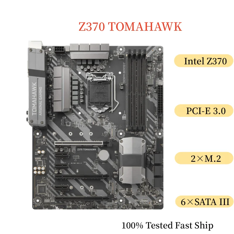 

For MSI Z370 TOMAHAWK Motherboard 64GB LGA 1151 DDR4 ATX Mainboard 100% Tested Fast Ship