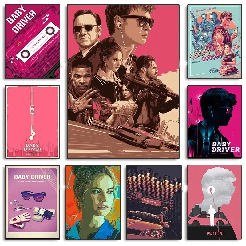 طفل سائق الكلاسيكية عمل فيلم لعبة الملصقات قماش اللوحة والمطبوعات الحديثة غرفة المعيشة المنزلي غرفة نوم الديكور جدار الفن