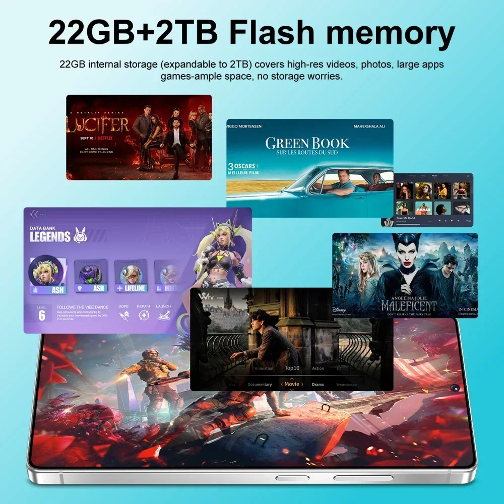 K-Touch Mobiltelefone C26 Ultra Smartphone Android 5G 7,3 HD Handy 22GB 2TB 7800mAh Octa-Core Entsperrt Dual-SIM 16+48MP Kamera – Detail 24