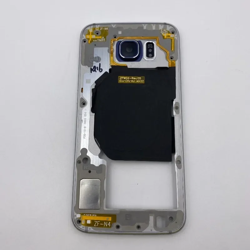 Middle Frame Bezel Housing Chassis for Samsung Galaxy S6 S6 Edge S6 Edge Plus G920F G925F G928F Single Dual SIM with Camera Lens