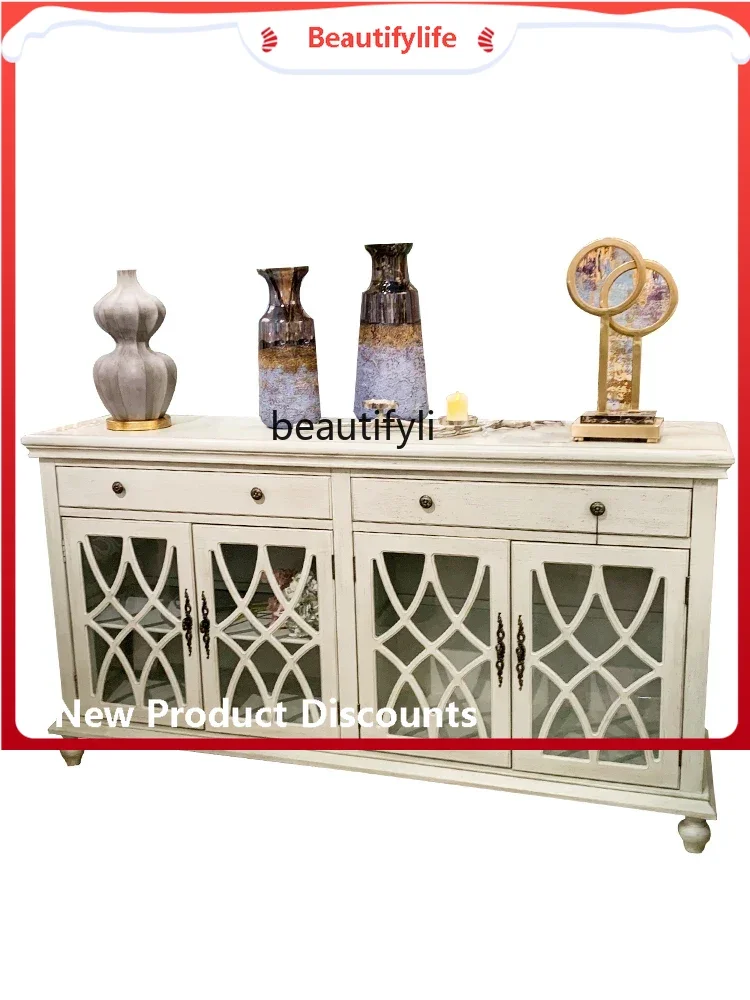 

K185 K185 Dining Side Locker Solid Wood Home Wall Home Cupboard Cupboard Living Room Entrance Home Curio Cabinet