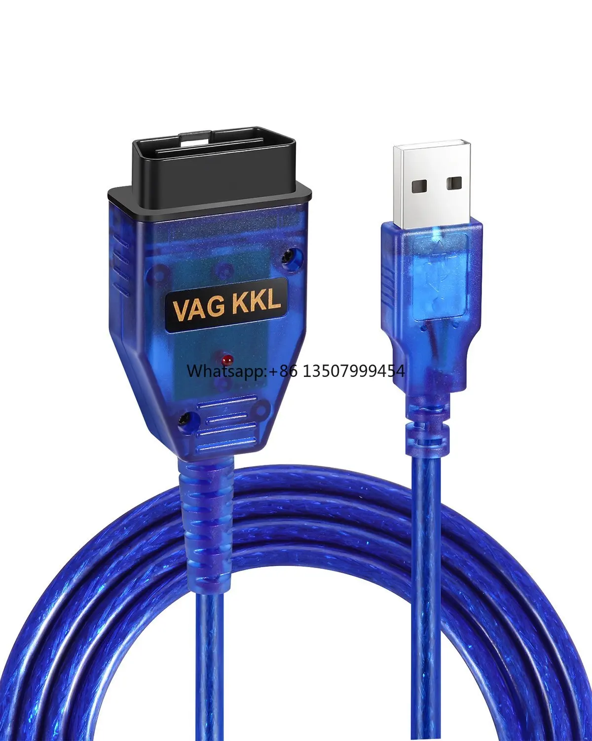 Auto Scanner Scan Tool Compatible with Audi VW SEAT Volkswagen VIMVIP VAG-COM KKL 409.1 OBD2 USB Cable