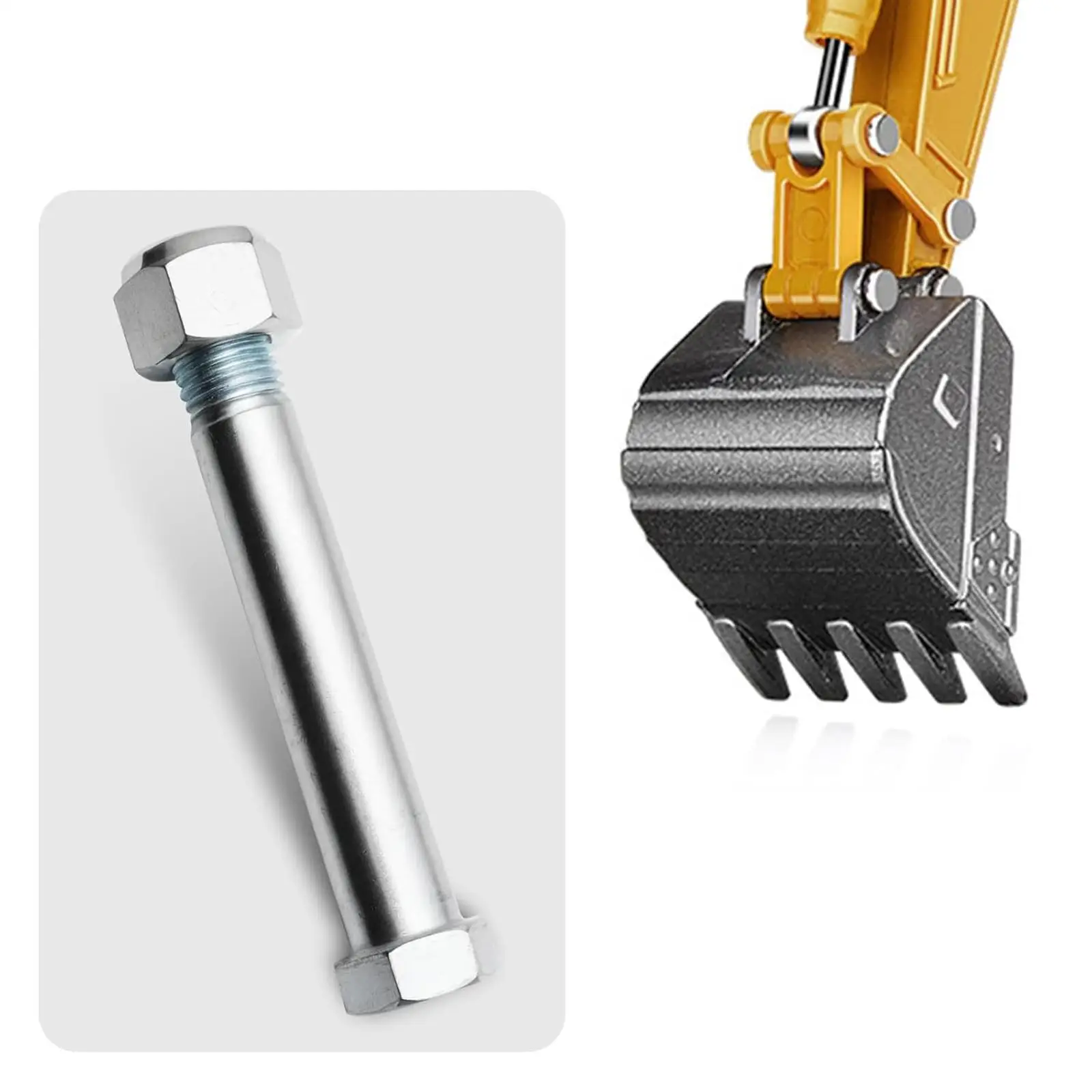 Professional Mini Excavator Pins Silver Steel High Wear Resistance for Quick Connect Backhoe Tools