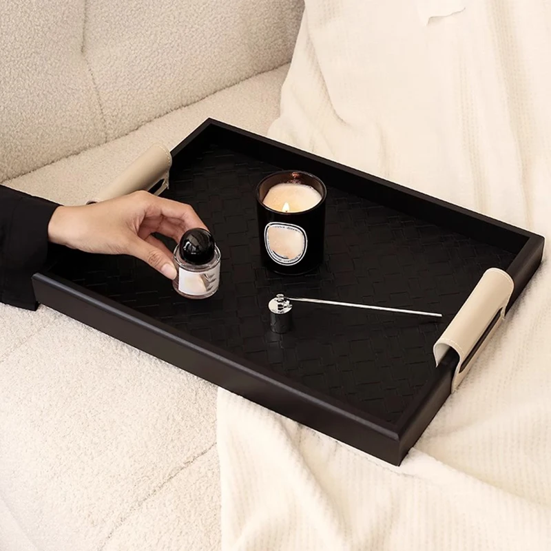 Table Decoration Tray Minimalist Wooden Jewelry Tray  Living Room Aromatherapy Storage Trays Luxury Aesthetic Pretty Plate
