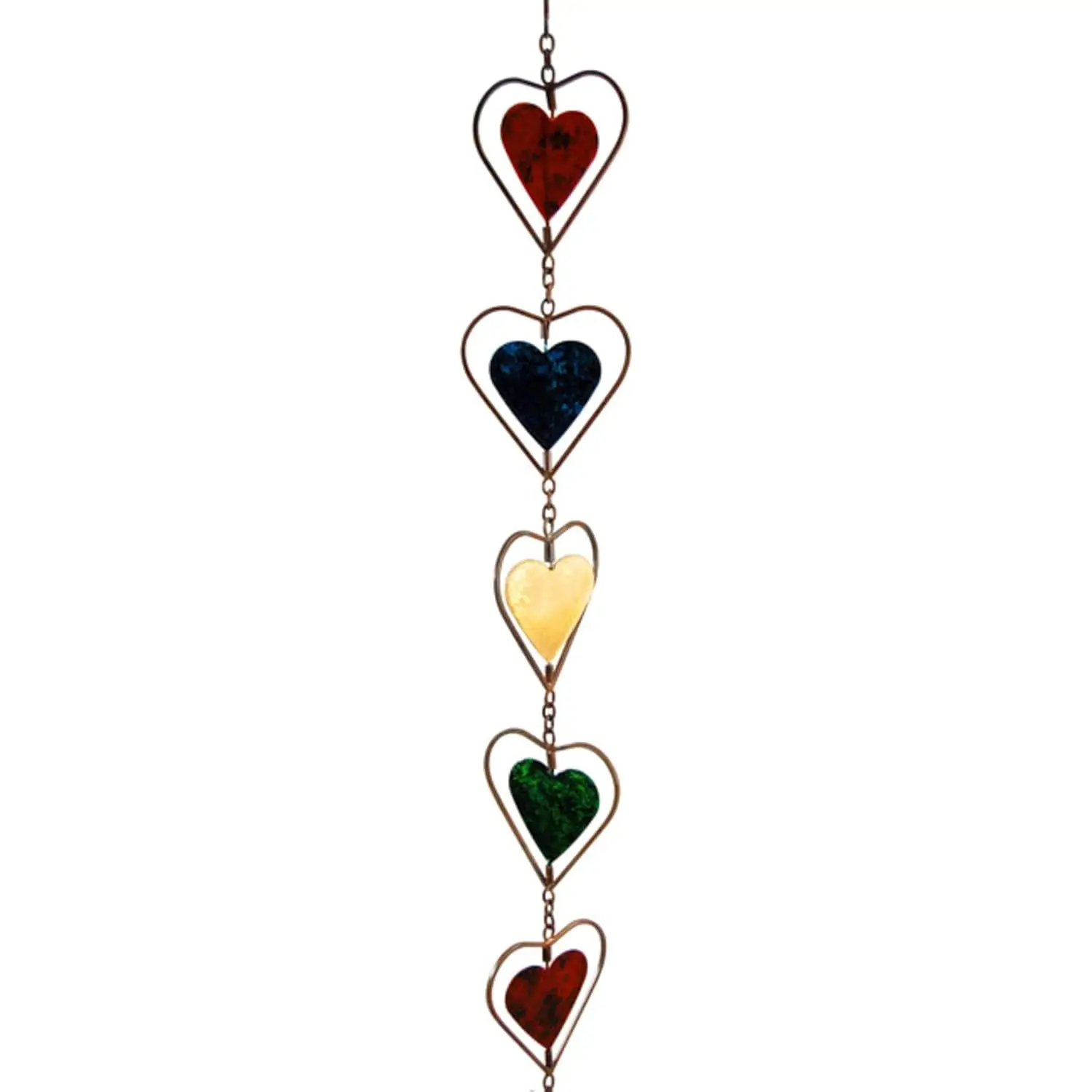 Multicolor Heart Rain Chain, 4