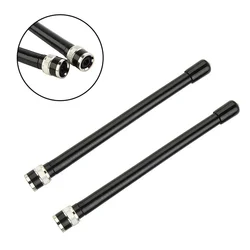 2Pcs Walkie Talkie Antenna BNC VHF136-174MHz Aerial      For Two-Way Radio 10W      With Standard BNC Plug