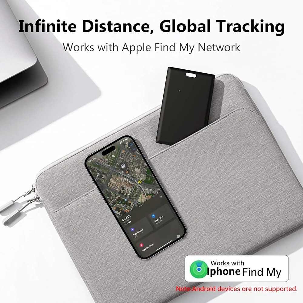 CD Wireless Card Tracker GPS IOS Find My Smart Tag Bluetooth Search Air Tracker Tag Locator Wallet Key Finder Card for IPhone