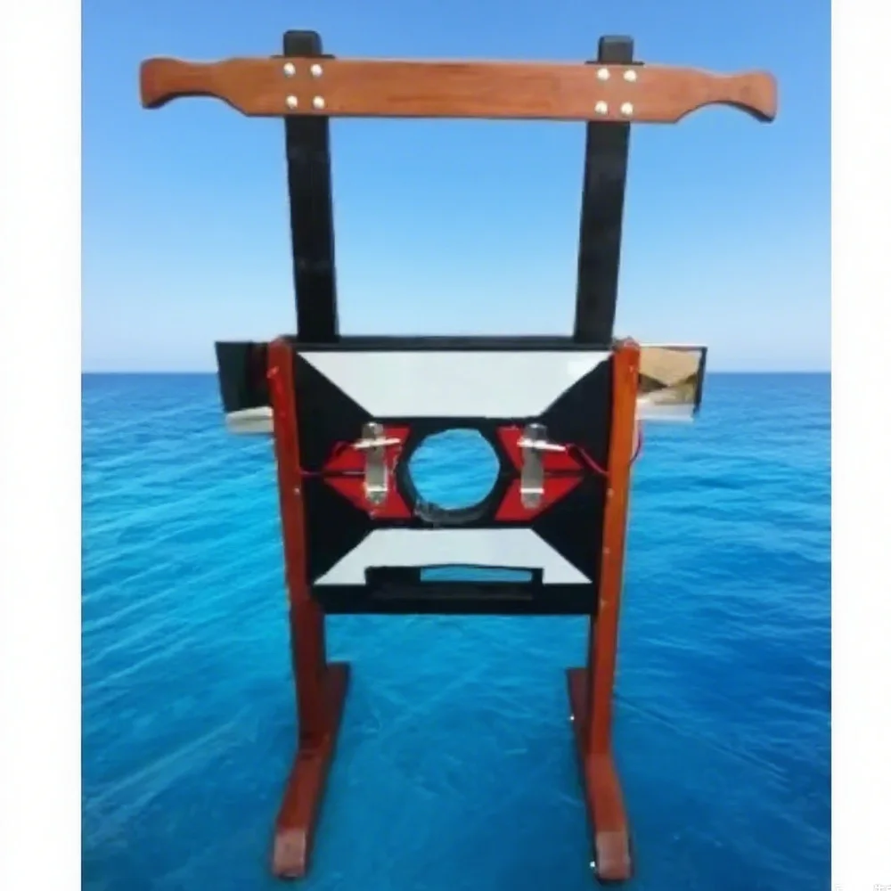 Deluxe Head Chopper Stage Magic Gimmick Props Illusion Mentalism Magic Tricks for Professional Magicians Horror Street Magia
