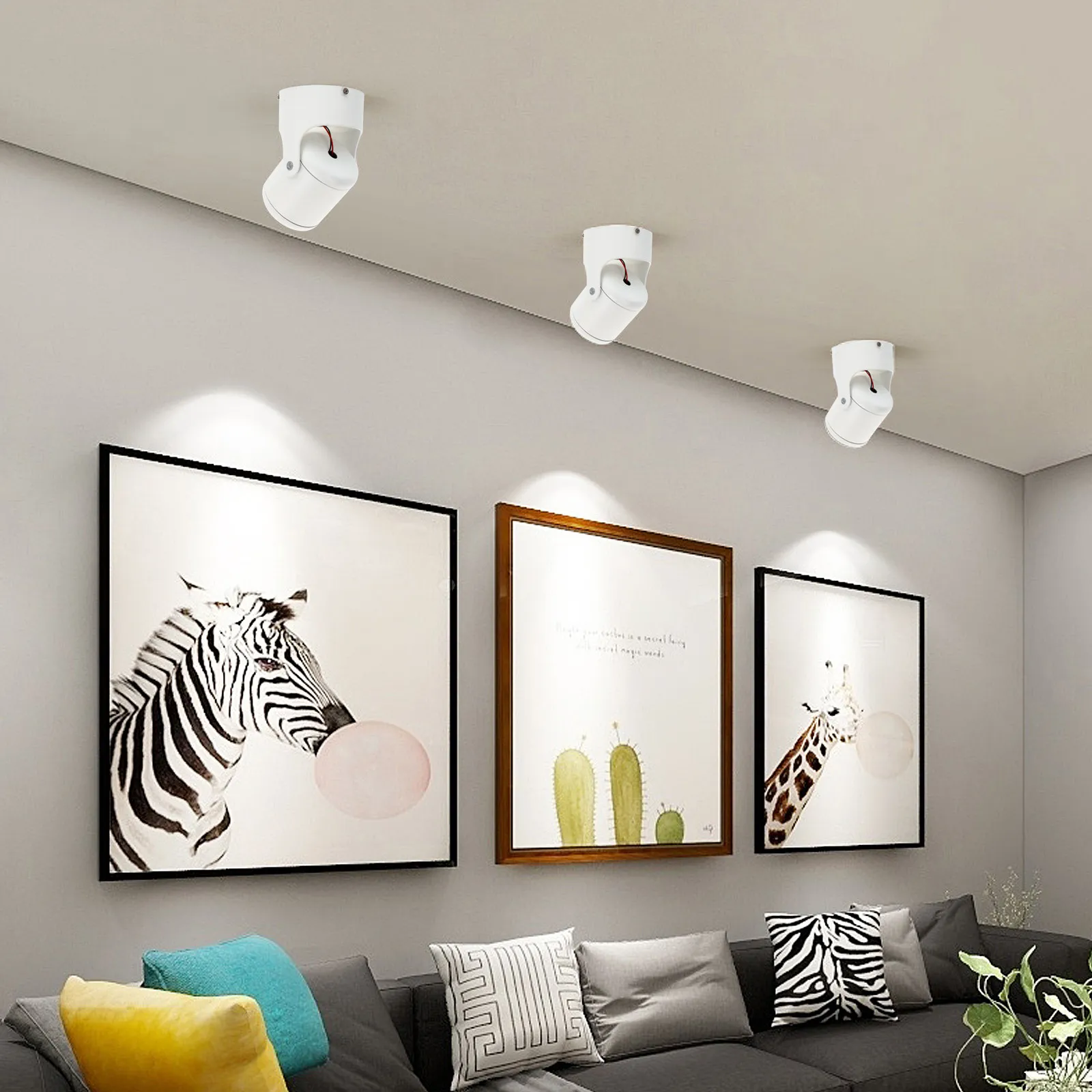 7W Premium Aluminum LED Spotlight Lamp Track Light for Restaurant Bar Jewelry Store Clothing Store Wall Or Ceiling Mount
