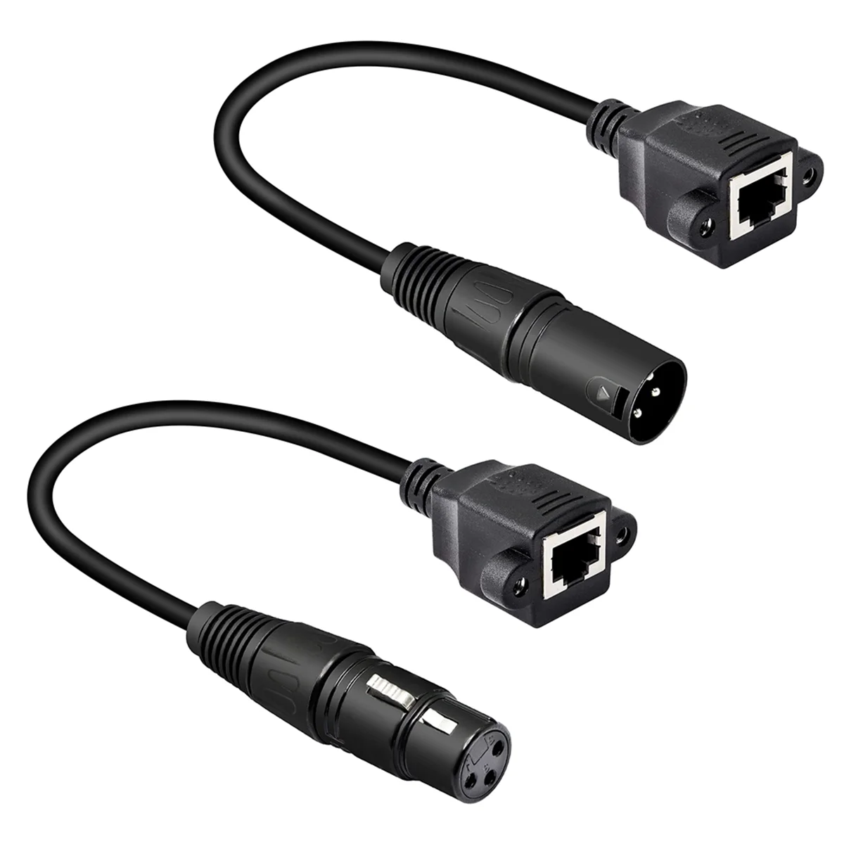 

M85K New 1 Pair XLR 3Pin to RJ45 Female Adapter RJ45 to XLR Connector Extension Cable for -CON Controller Series