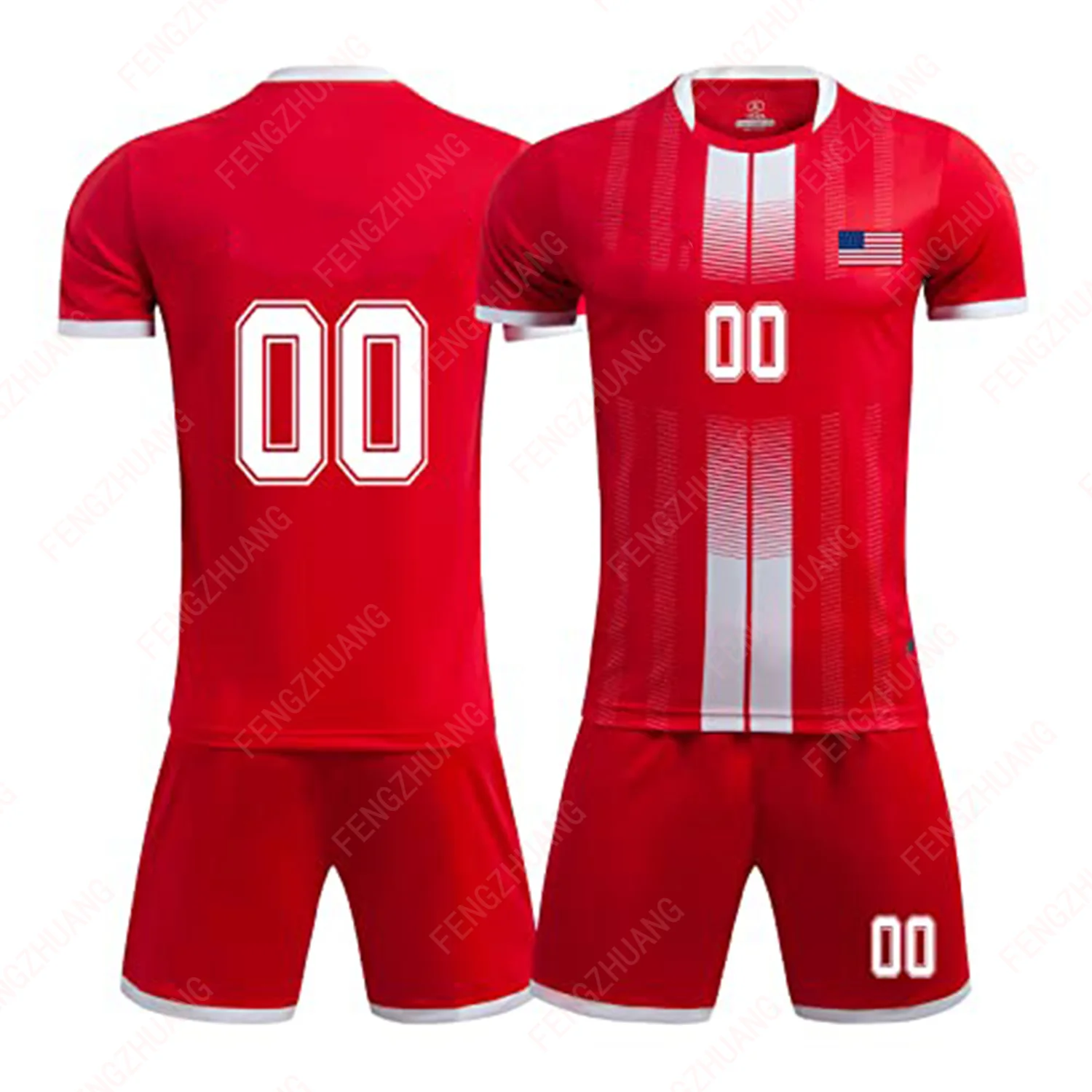 Training Absorb Sweat Outdoors Exercise Jersey Kids Youth Adult Soccer Uniforms Shirts Shorts Adult&Kid Jersey Set