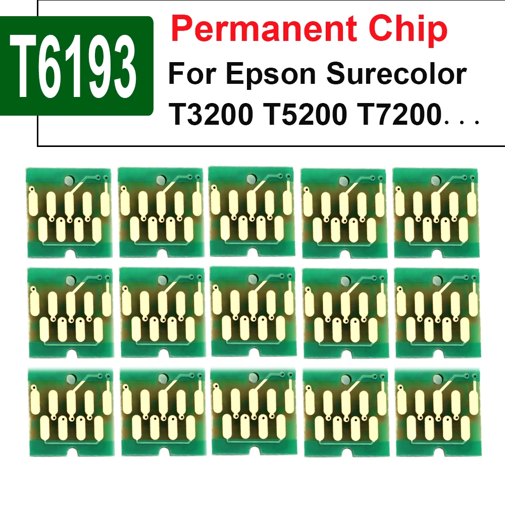 T6193 Maintenance Tank Chip For Epson Sure Color T3270/T5270/T7270/T3200/T5200/T7200 Plotter Printer 6193 Auto Reset Chip