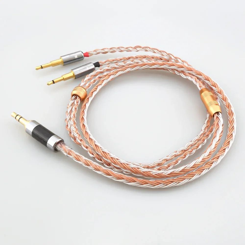 16 Core XLR/3.5/4.4mm Balance Earphone for 2x2.5mm HIFIMAN HE1000 HE400S HE560 Oppo PM-1 PM-2 Headphone Upgrade Cable