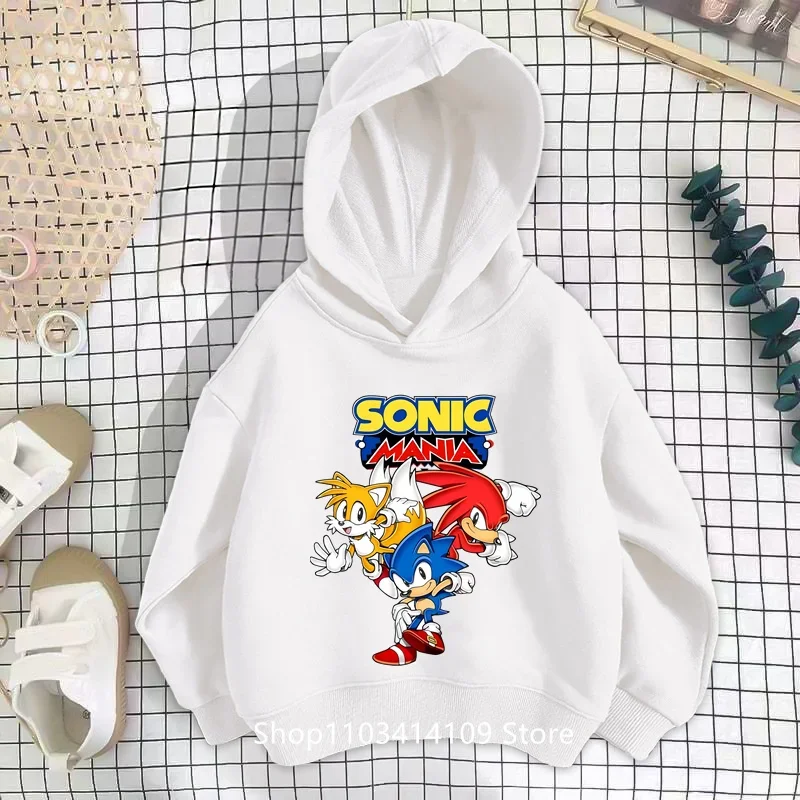 Sonic Hoodie New Arrival Baby Girls Sweatshirts Spring Autumn Children Hoodies Long Sleeves Sweater Kids Clothes