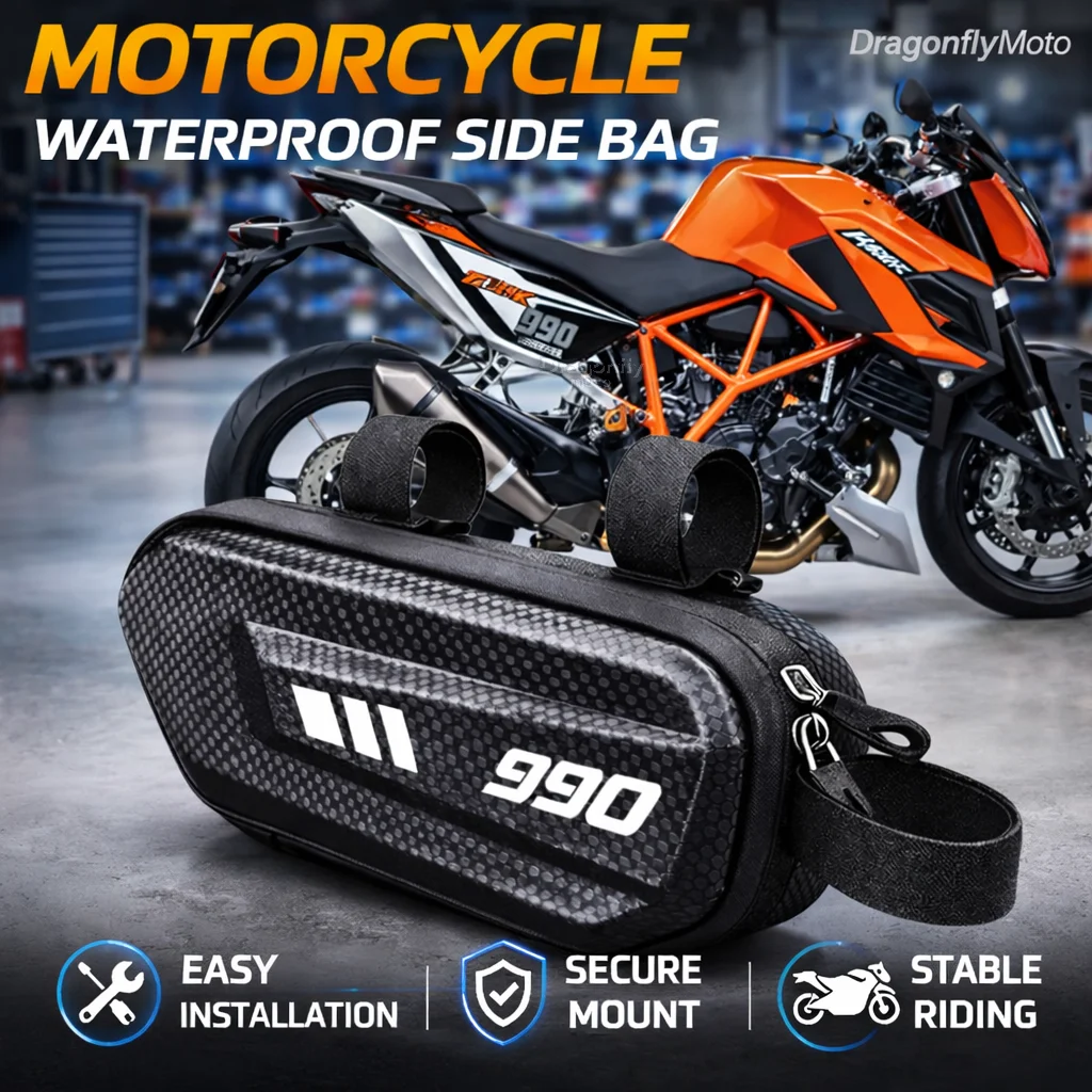 

Large Capacity Motorcycle Side Bag For KTM 990 Super Duke 990 Supermoto R 2005 2007 Waterproof Multifunctional Storage Pouch