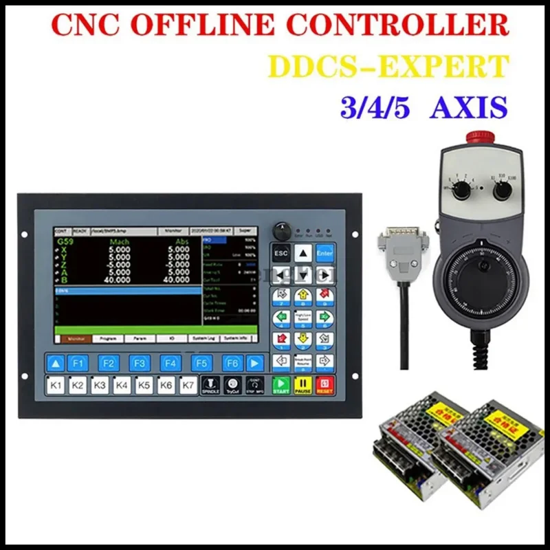 อัพเกรดออฟไลน์ Controller DDCS EXPERT V2 M350 3 แกน 4 แกน 5 แกน 1MHz รหัส G สําหรับ CNC เครื่องแกะสลักเครื่องกัดการประมวลผล