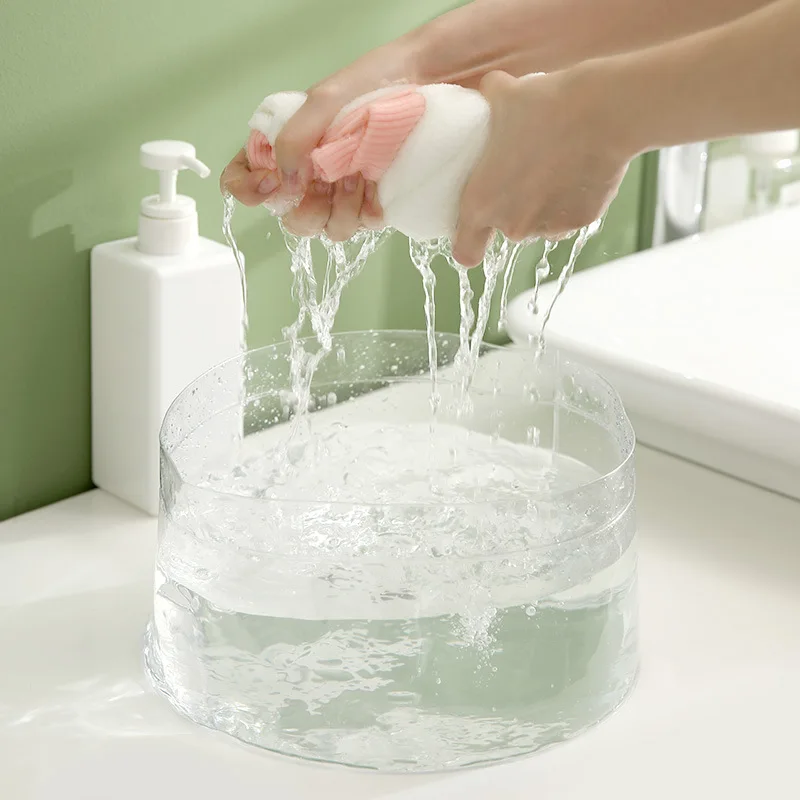 Folding Transparent Basin for Business Travel, Washing Face Washing Clothes Camping Outdoor Portable Vegetable Picking Basin