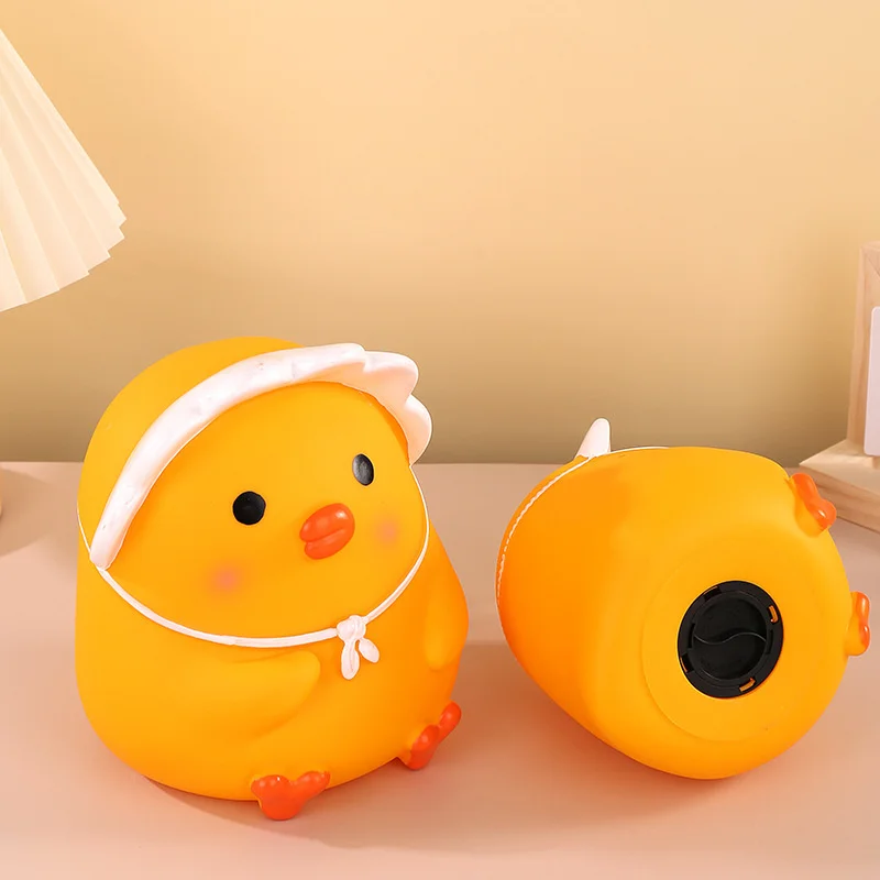 Pato bonito esmaltado Coin Bank, Jar Poupança Grande Capacidade, Ornamento Desktop