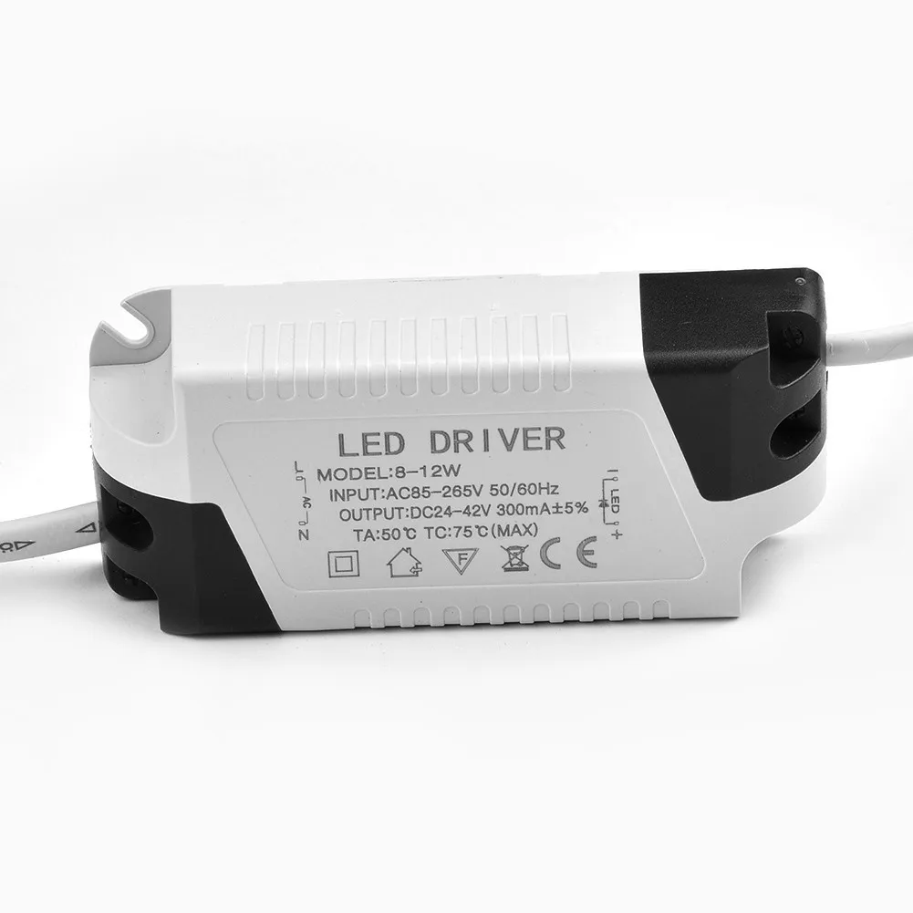 Sterownik LED 1-3W,4-7W,8-12W,12-18W 300mA zasilacz AC-DC transformator światła 85V-265V stały sterownik akcesoria oświetleniowe