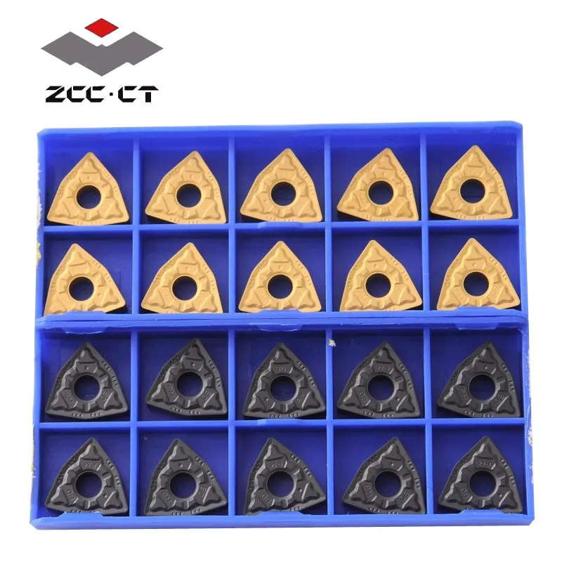 Imagem -04 - Zccct Torno Cnc Carbide Inserções Ferramentas de Torneamento 100 Original Wnmg080404-dm Ybc251 Wnmg080408-dm Ybc252 10 Pcs