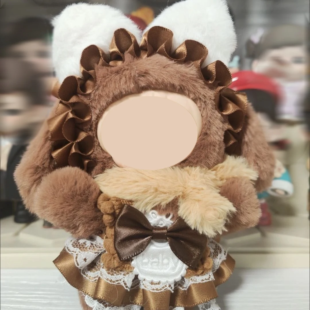 Puppe Kleidung Für Kaninchen Cartoon Vinyl Puppe 10cm Baumwolle Puppe Plüsch Puppe Cosplay Kostüm Requisiten Rucksack Anhänger Mädchen Weihnachten geschenke