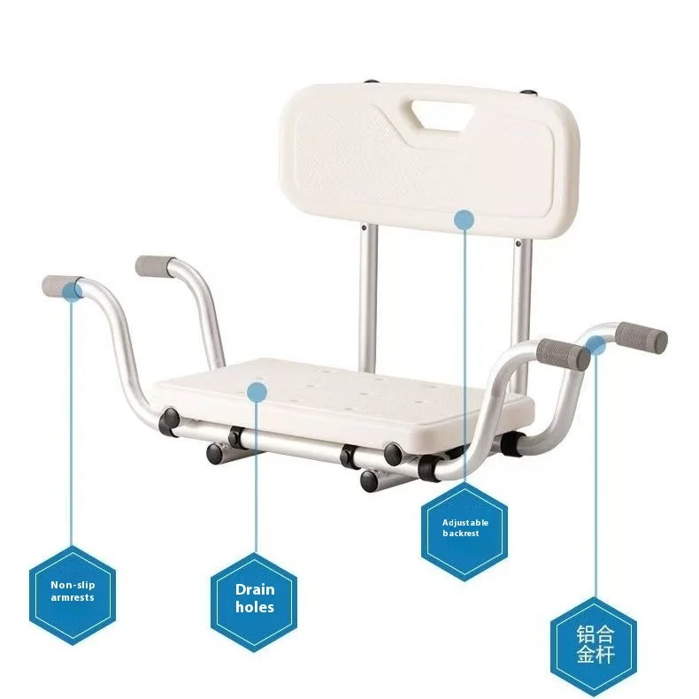 Simplywalk Aluminum Alloy 150KG Bath Shower Chair Widen Bathroom Pregnant Woman MDR CE Certification Distributor Support