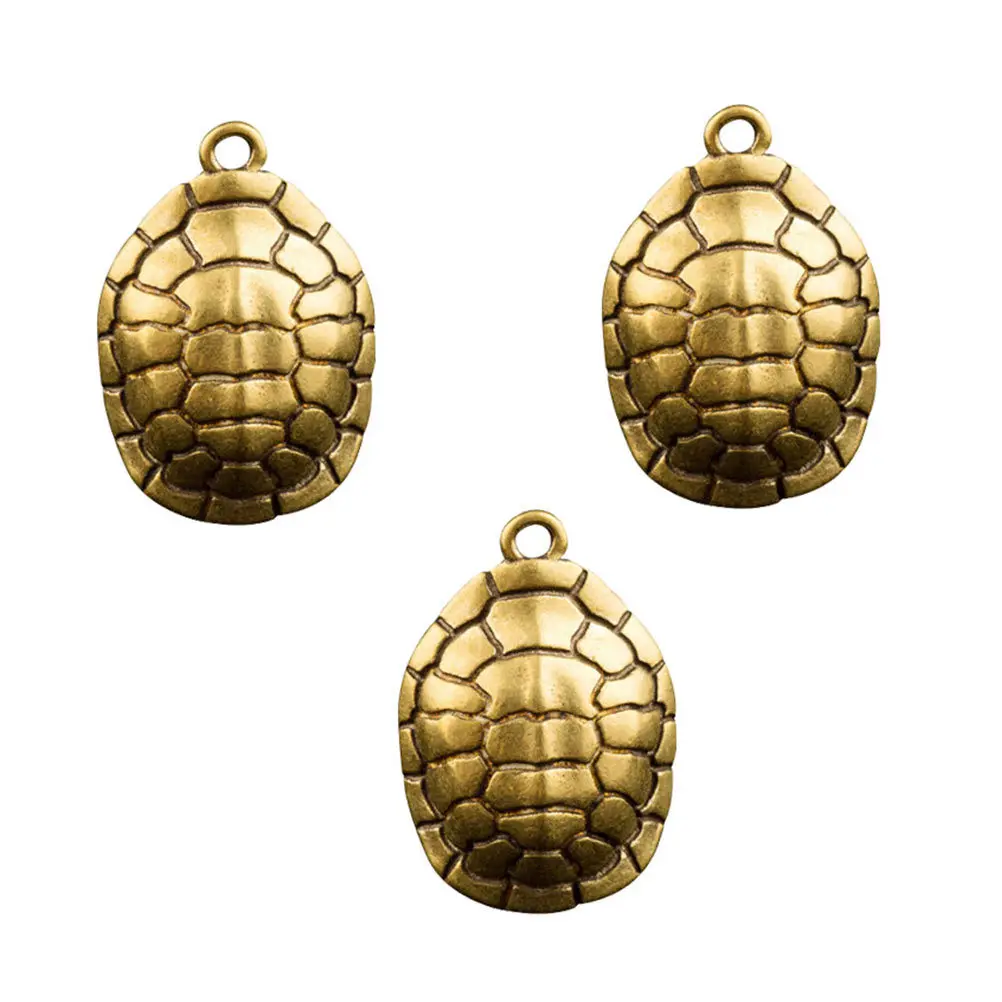 

3Pcs Exquisite Copper Turtle Shell Pendant Home Hanging Decor Style Craft Home Pendant Desktop Adornment