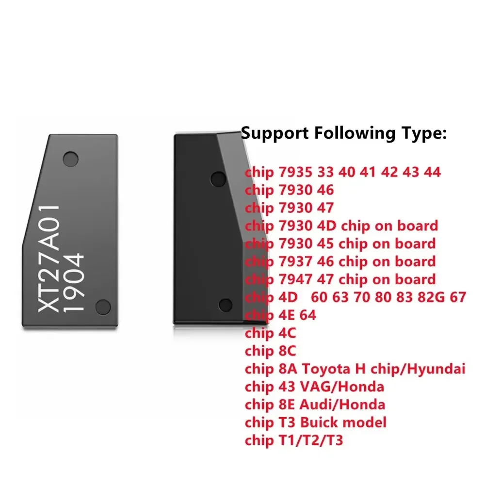 VVDI Super Chip xt27 Transponder XT27A XT27A01 Super Chip For ID46/40/43/4D/8C/8A/T3/47 for VVDI Mini Key Tool 10-50pcs/lot