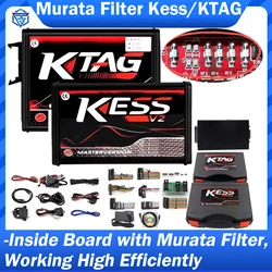 Online EU Red Murata Filter Kess V2 V2.80 V5.017 & KTAG V7.020 4 LED OBD2 Car Truck ECU Chip Tuning Kit Unlimited Repair Kit