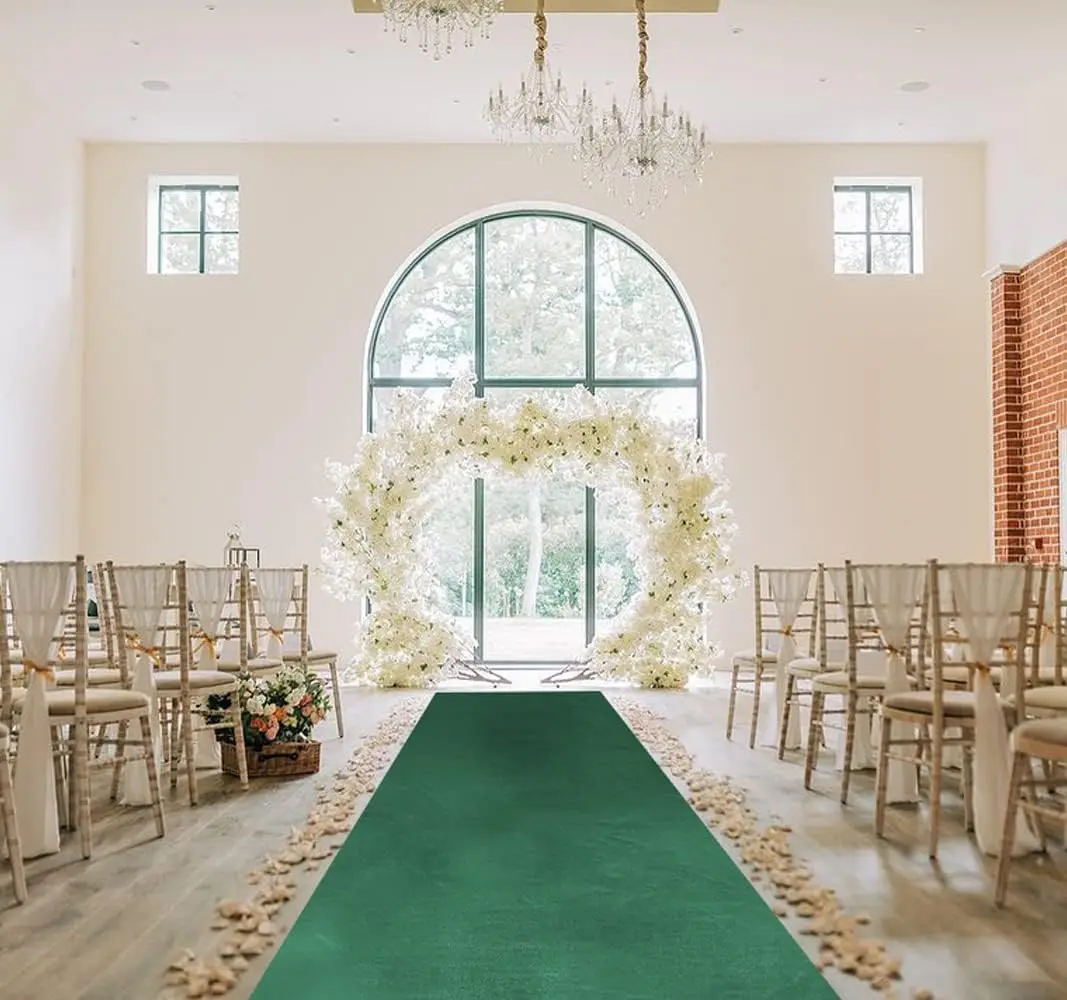 1 grüne Feiertags feier, große Versammlung, Hochzeit, Gang-Anti-Rutsch-Teppich, Hotel korridor Teppich