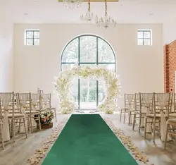 1 Green Holiday Celebration, Large Gathering, Wedding, Aisle Anti Slip Carpet, Hotel Corridor Carpet