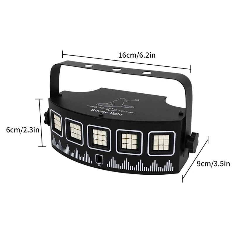 WZSTAR Último estroboscópico portátil remoto DJ RGBW Luz de escenario activada por sonido 45 Barra LED para eventos