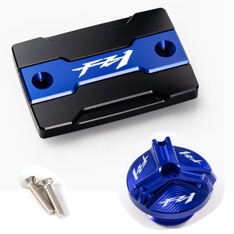 For YAMAHA FZ1 FAZER FZ-1 2006-2015 2008 2009 Motorcycle Front Brake Fluid Tank Cap and Engine Filler Cap Protection Accessories