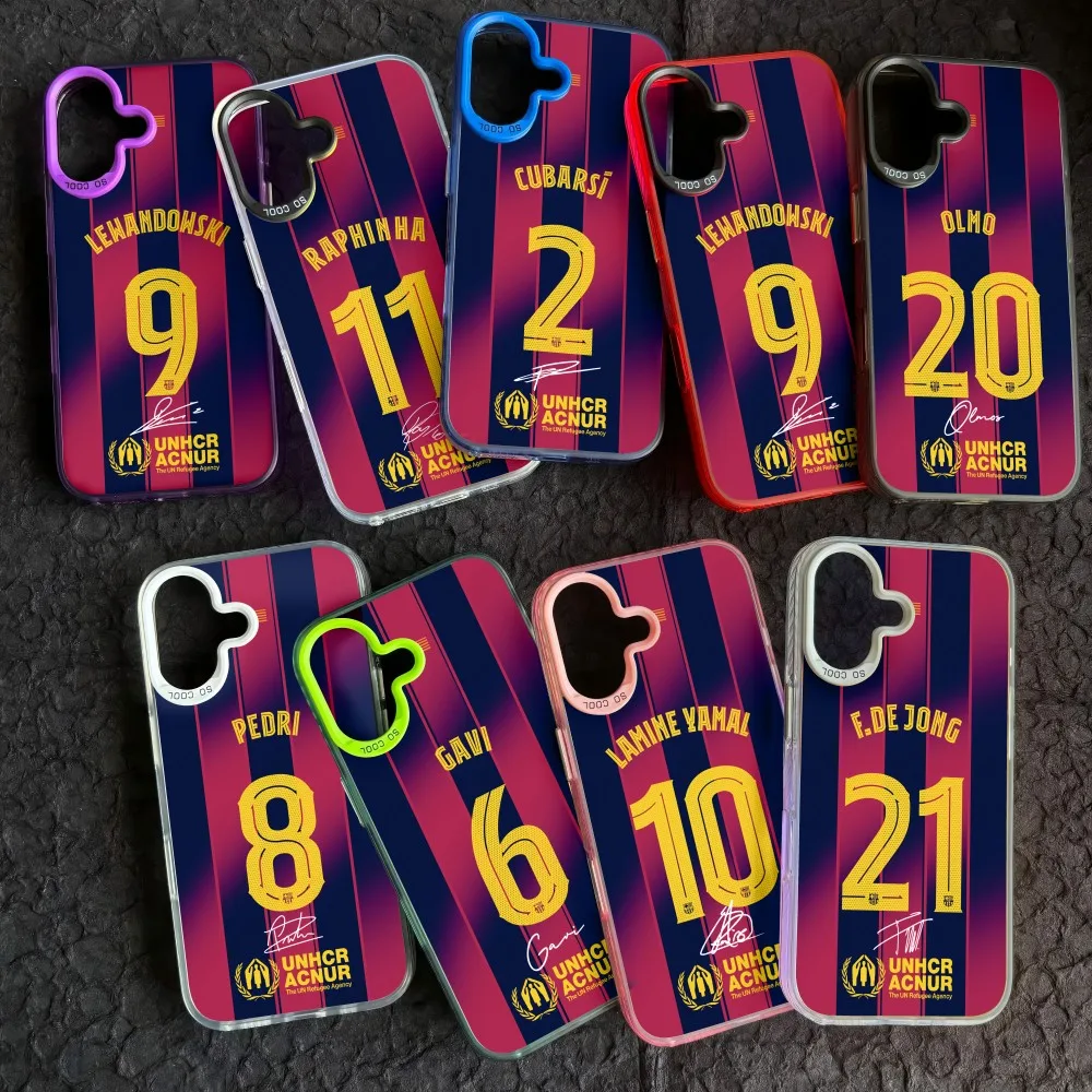 Funda de teléfono de fútbol genial para iPhone 10 Jersey 17 16e 16 15 14 13 12 11 mini Pro Max X 7 Air Plus, funda n-neymars mate anticaída