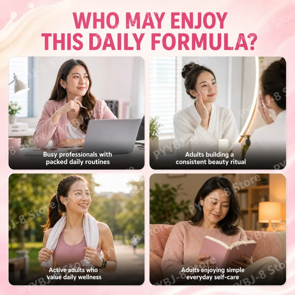 Strawberry Collagen Glutathione Drink Mix with Apple Extract for Skin Glow Support, 10 Powder Sachets x 20g, Net 200g